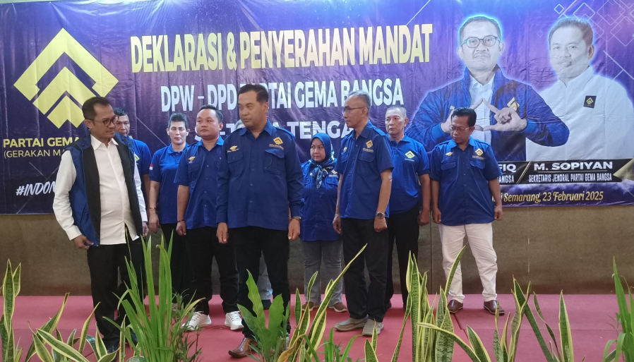 Partai Gema Bangsa Jateng Deklarasikan Kepengurusan di 35 Kabupaten/Kota, Target Lolos verifikasi faktual