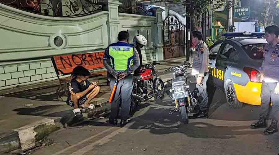 Tiga Pelaku Balapan Liar Tertunduk Lesu saat Diciduk Tim Gabungan Polres Grobogan