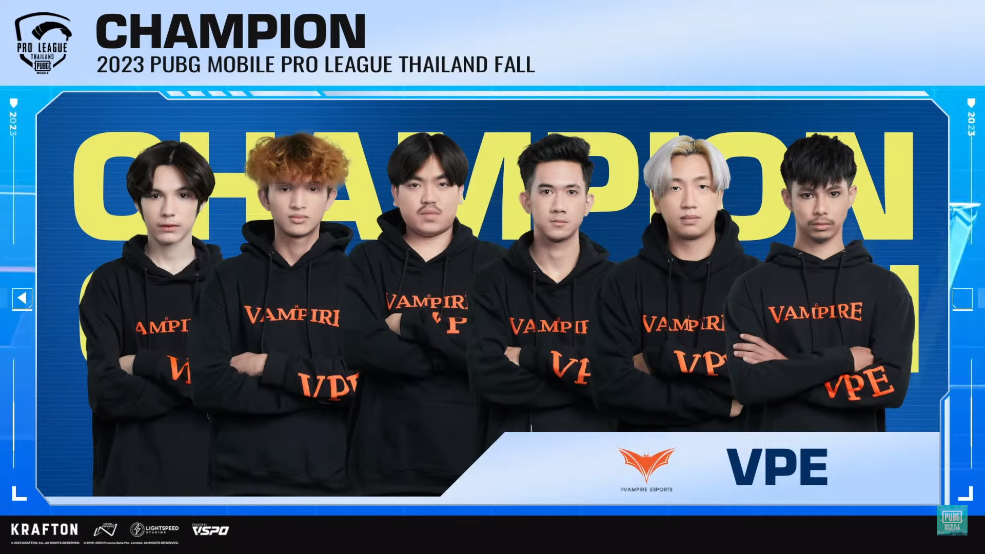 Vampire Esports Juara PMPL Thailand Fall 2023! TonyK Amankan Banyak Gelar Individu