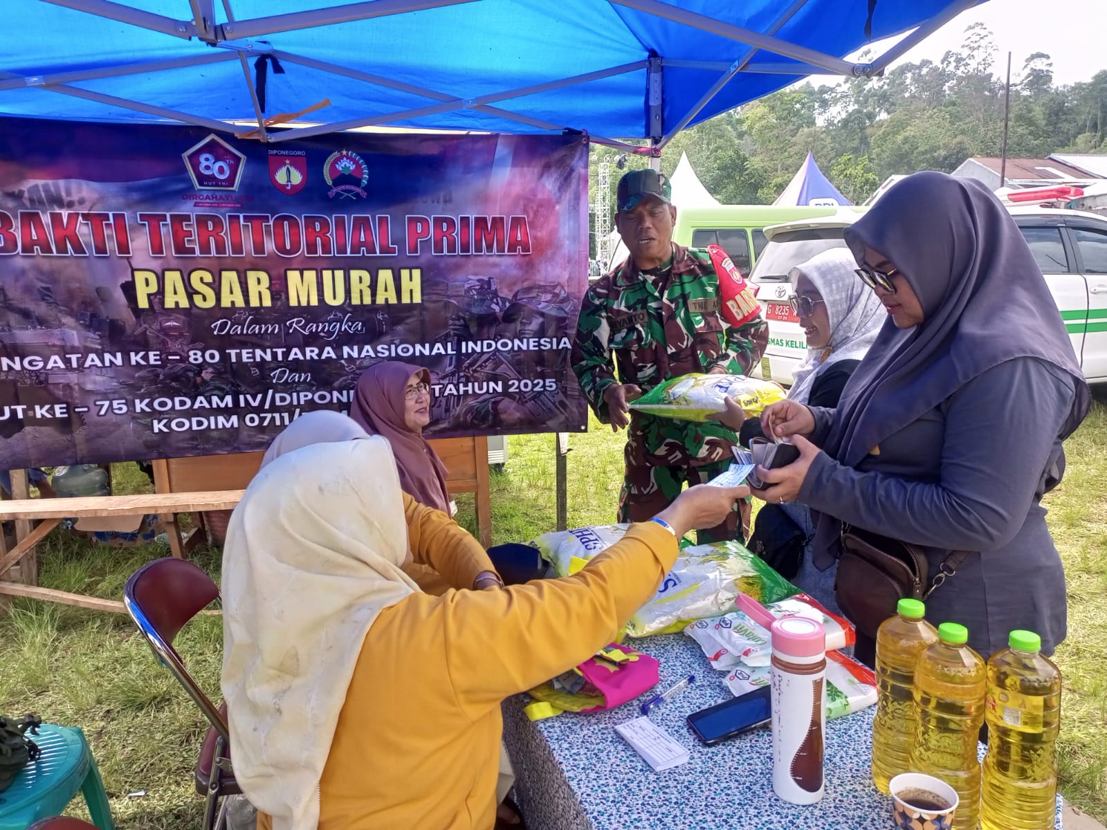 Kodim 0711 Pemalang Gelar Pasar Murah 