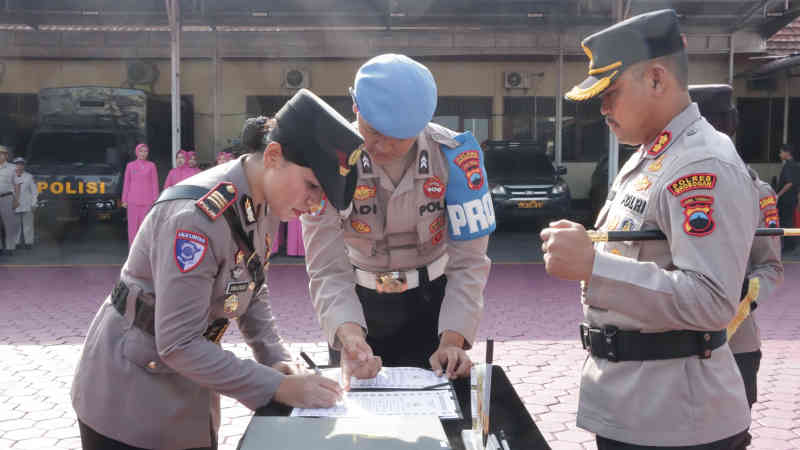Kasatlantas dan Kasatintelkam Polres Grobogan Resmi Pindah Tugas, Ini Penggantinya