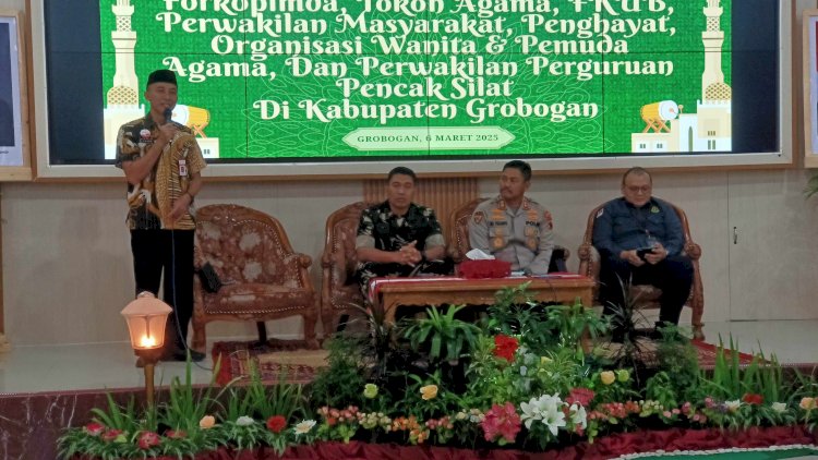 Jaga Kondusifitas Ramadan-IdulFitri 1446 H, Pemkab Grobogan Gelar Rakor Penanganan Konflik Sosial