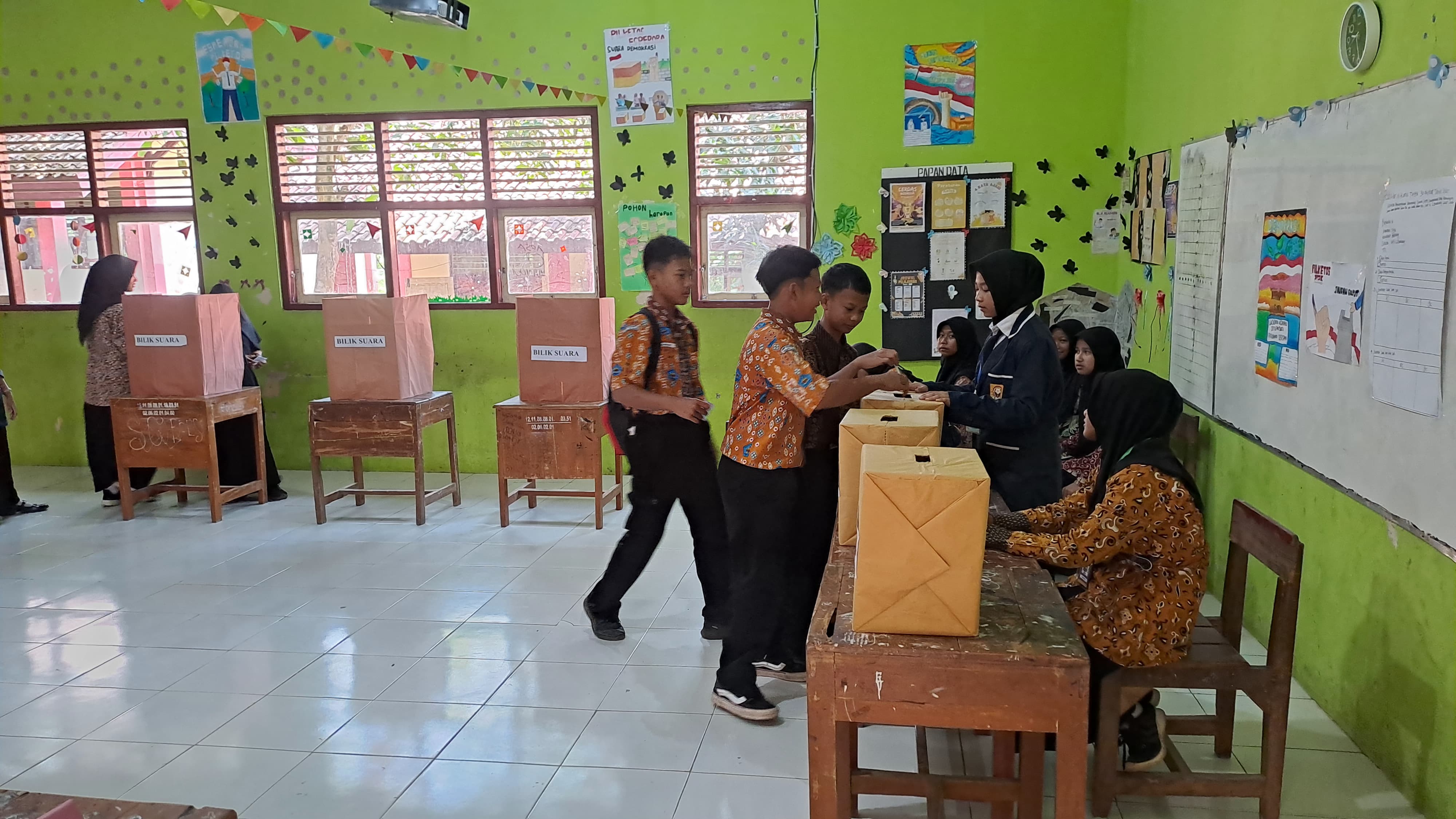 Pemilihan ketua OSIS diadakan oleh SMPN 2 Balapulang Kabupaten Tegal 