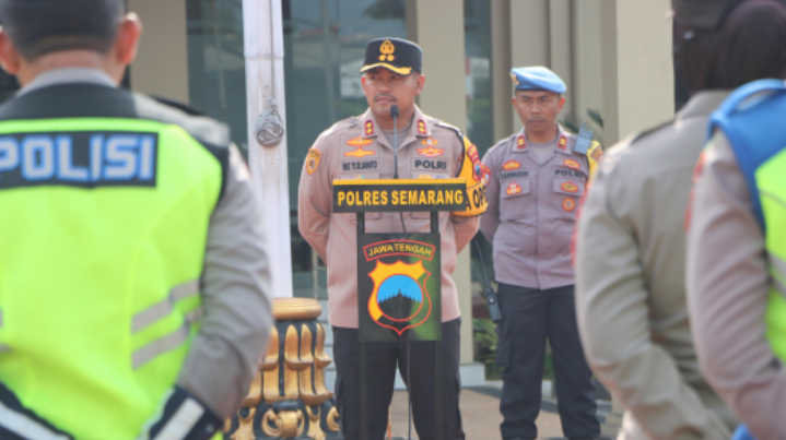 Apel Awal 2025, Kapolres Semarang Tekankan Jajarannya Bijak Bermedsos