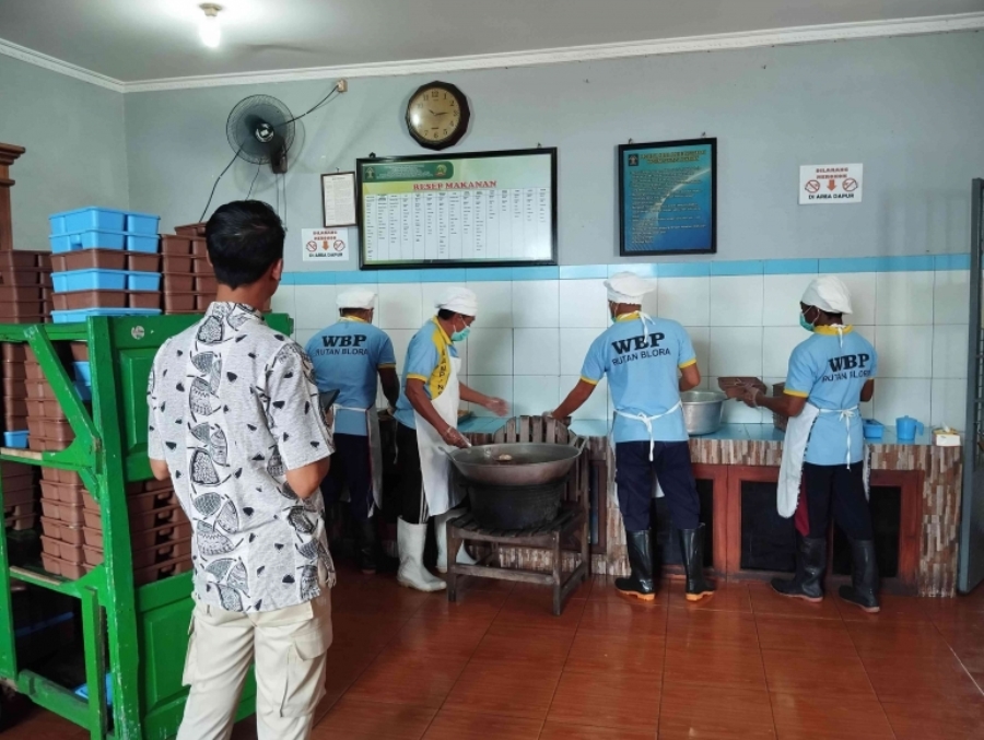 Sidak ke Rutan Blora, Kantor Dirjen Pemasyarakatan Jateng Tinjau Area Dapur dan Standar Makanan Warga Binaan