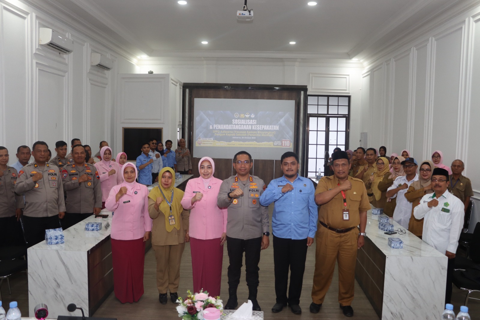 Dukung Generasi Emas 2045, Polres Tegal Gelar Kesepakatan SPPG ‎