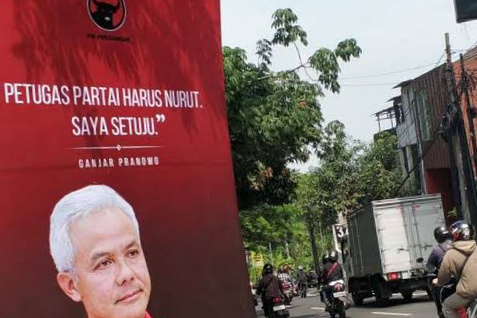 Soal Baliho, Ganjar; Saya Tidak Tahu, Sebaiknya Dicopot Saja