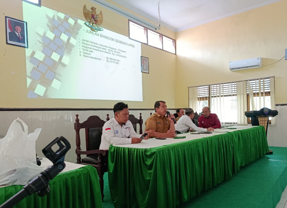 Dinsos Kabupaten Tegal Bahas Bantuan Permakanan