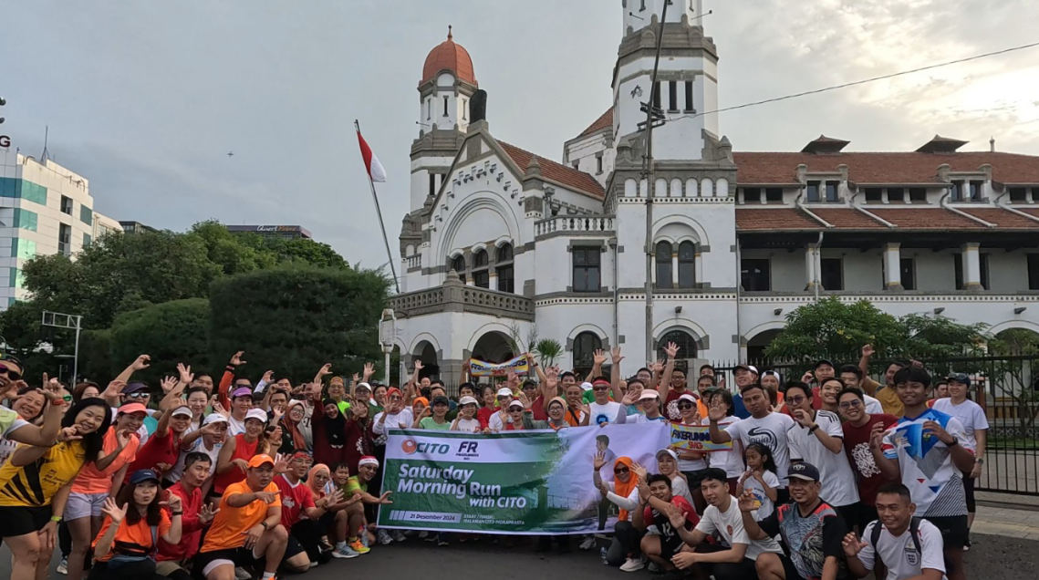 Ratusan Peserta Meriahkan Saturday Morning Run with CITO di Semarang