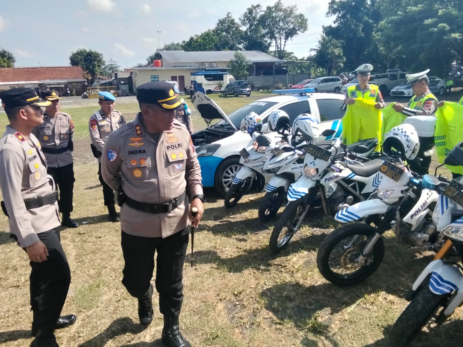 Ratusan Kendaraan Dinas di Polres Tegal Siap Diterjunkan dalam Operasi Ketupat Candi 