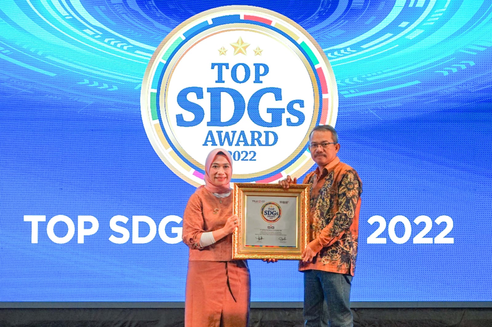 SIG Raih Penghargaan Top Sustainable Development Goals pada Ajang TOP SDGs Award 2022 