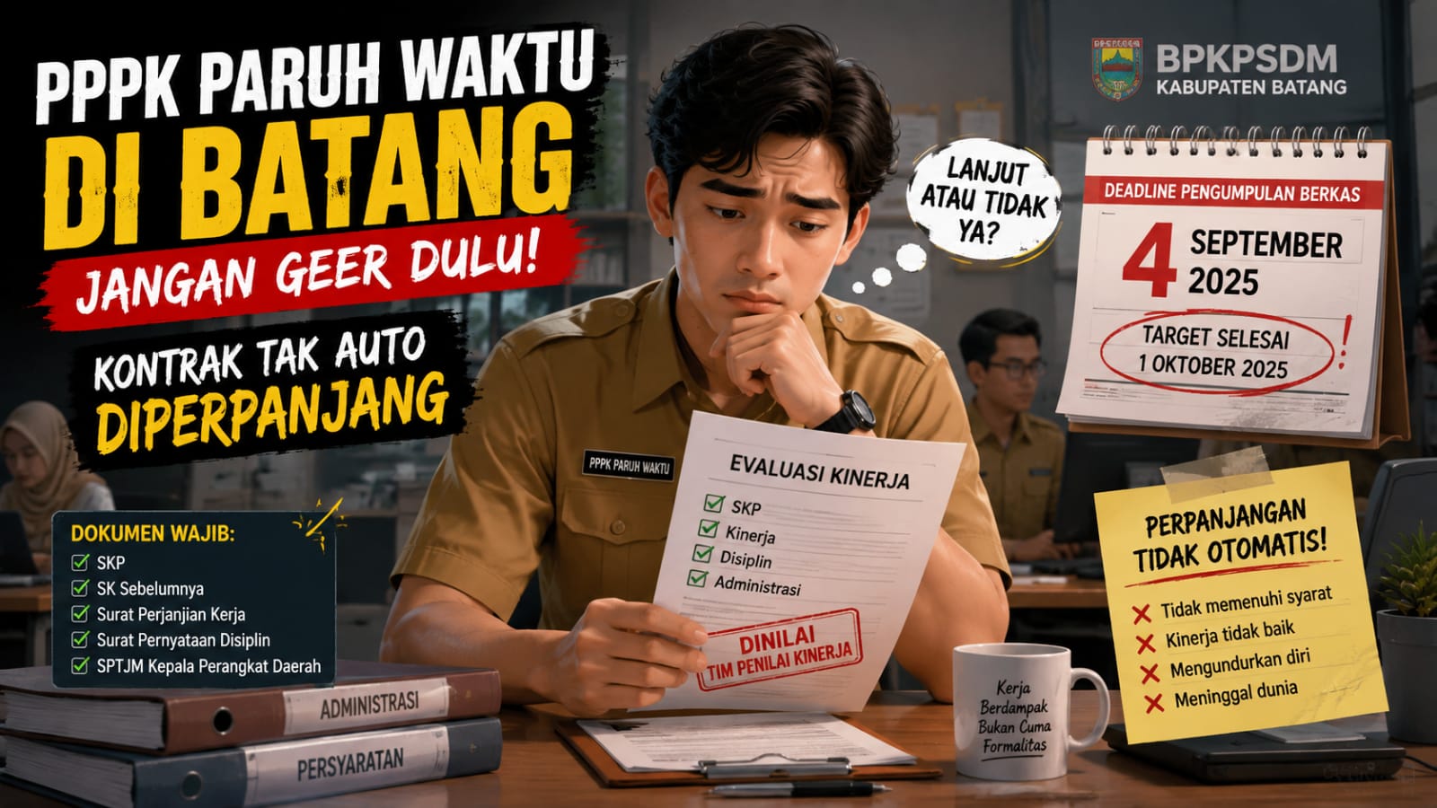 Deadline 4 September 2026, PPPK Paruh Waktu di Batang Auto Diperpanjang?