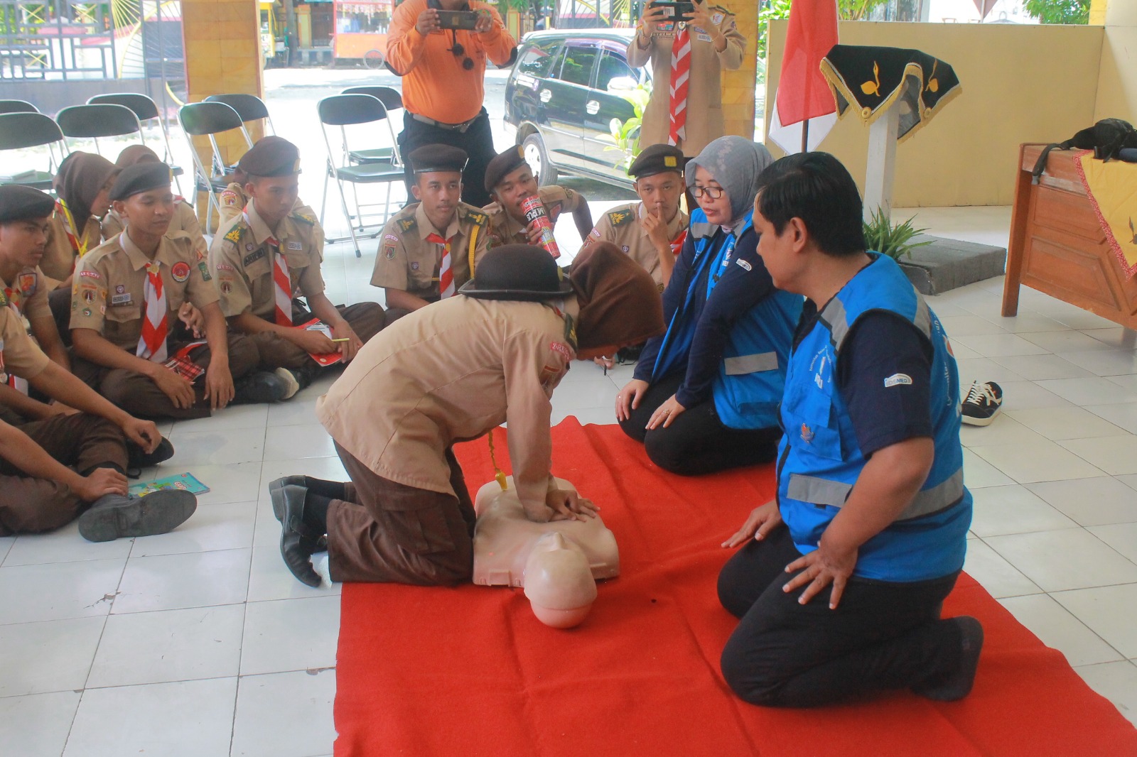 Pelatihan Pramuli di Kwarcab Tegal Diikuti Anak Muda dari Kwarran