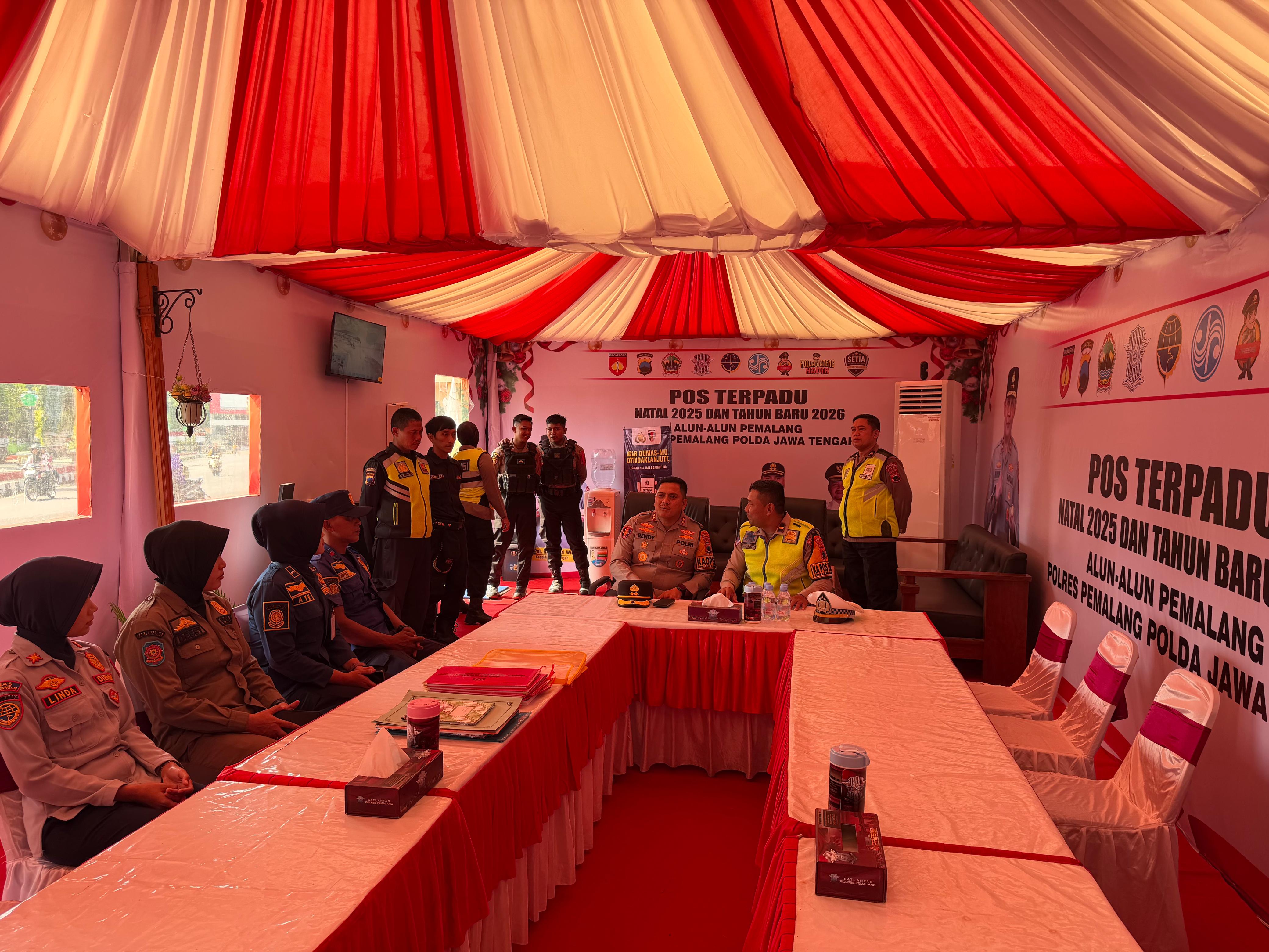 Amankan Nataru, Polres Pemalang Dirikan Pos di 4 Titik Strategis