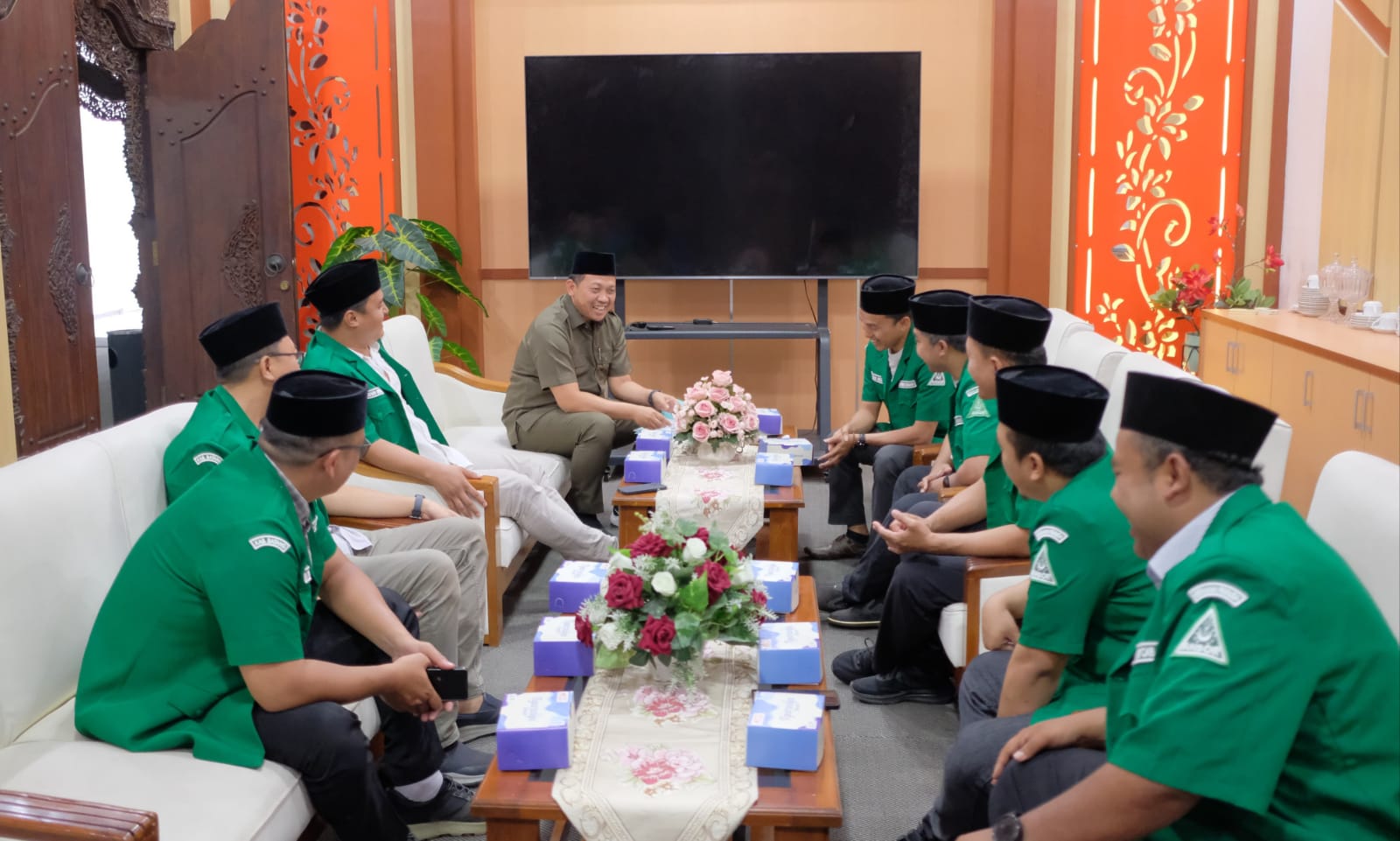 Terima Kunjungan GP Ansor, Ketua DPRD Batang Titip Pesan Ini