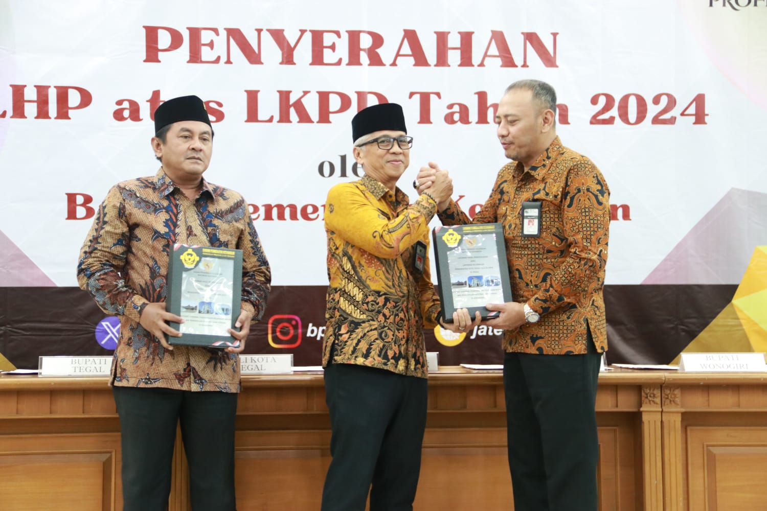 Membanggakan, Pemerintah Kota Tegal Raih WTP Tujuh Kali Berturut-turut