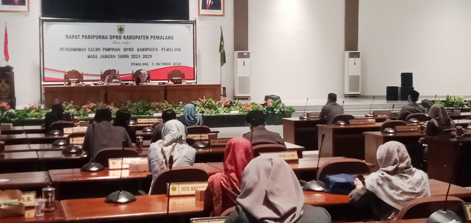 DPRD Kabupaten Pemalang Rapat Paripurna Mengumumkan Nama-nama Calon Pimpinan 