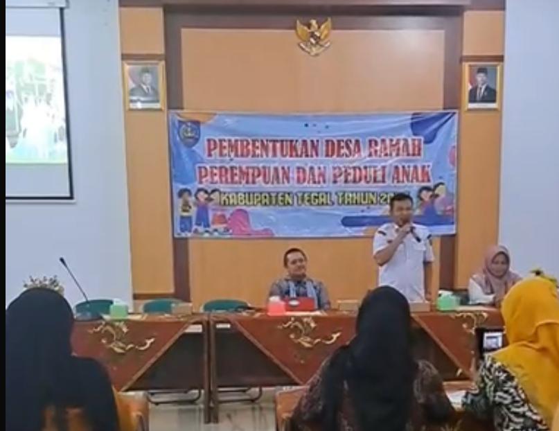 Dinas P3AP2 dan KB Kabupaten Tegal Sosialisasi Desa Ramah  Perempuan dan Peduli Anak 