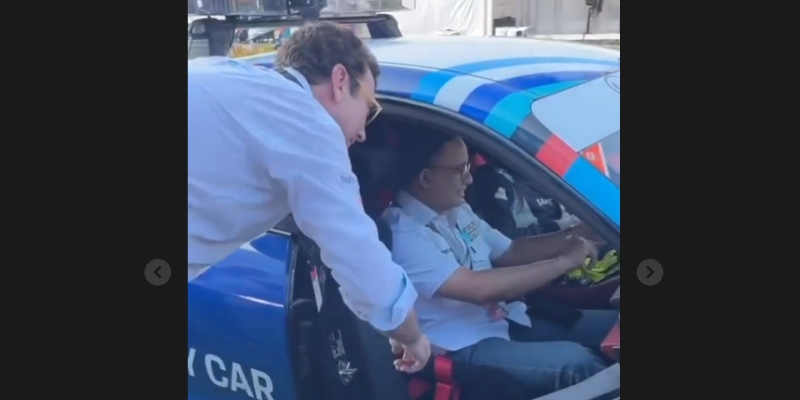 Wuzzzz, Anies Ngebut Pakai Safety Car Formula E