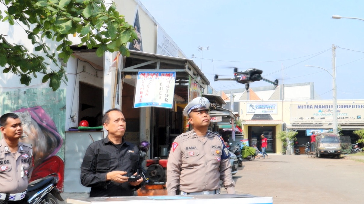 10 Pelanggar Lalu Lintas di Kabupaten Pemalang Terekam ETLE Drone dalam 3 Menit