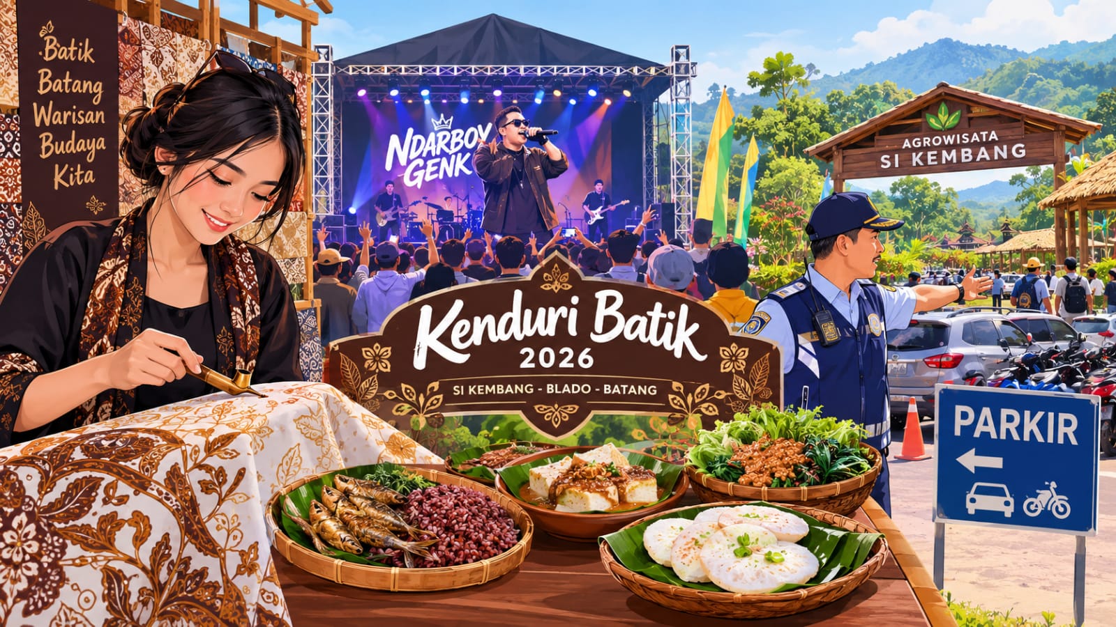 Weekend di Batang: Ada Kenduri Batik, Jajanan Jadul, dan Konser Ndarboy Genk!