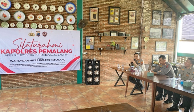 Kapolres Pemalang Gelar Silaturahmi dengan Insan Pers ‎