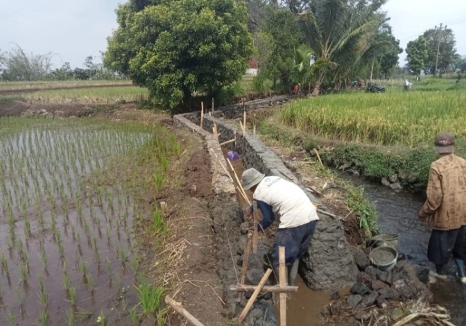 Irigasi Wangan Candi Desa Kecepit Kabupaten Pemalang Dibangun