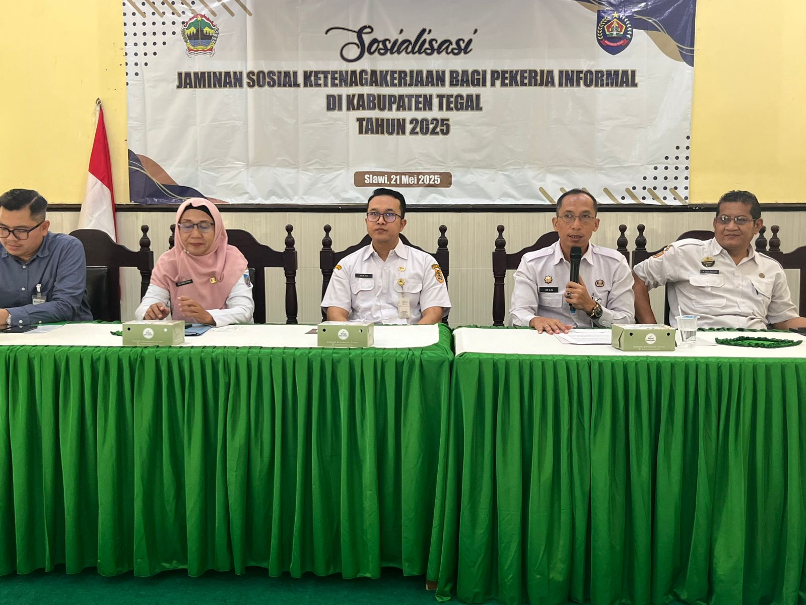 Dinsos Kabupaten Tegal Sosialisasikan Jaminan Sosial Tenaga Kerja Informal