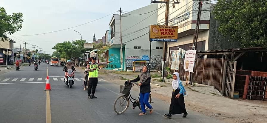 Polres Tegal Jaga Kelancaran Aktivitas Masyarakat Lewat Pengaturan Lalu Lintas ‎