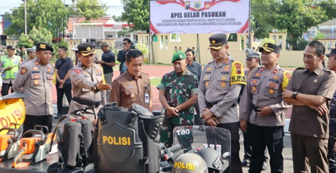 Ratusan Personel Gabungan di Kabupaten Pemalang Disebar di 7 Pos