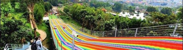 Rainbow Slide Lembang: Wisata Terbaru yang Ada di Floating Market Bandung