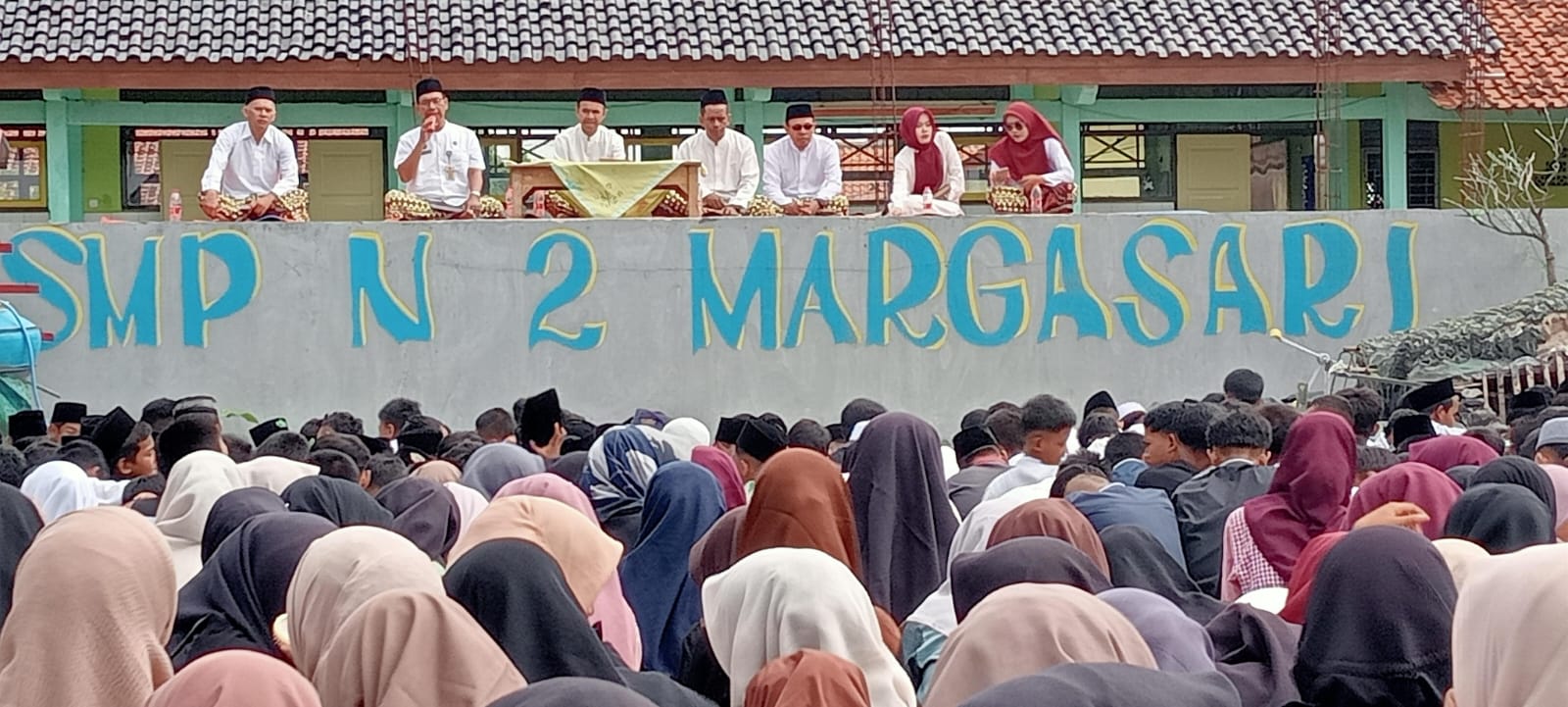 SMPN 2 Margasari Kabupaten Tegal Gelar Doa dan Baca Alquran Bersama