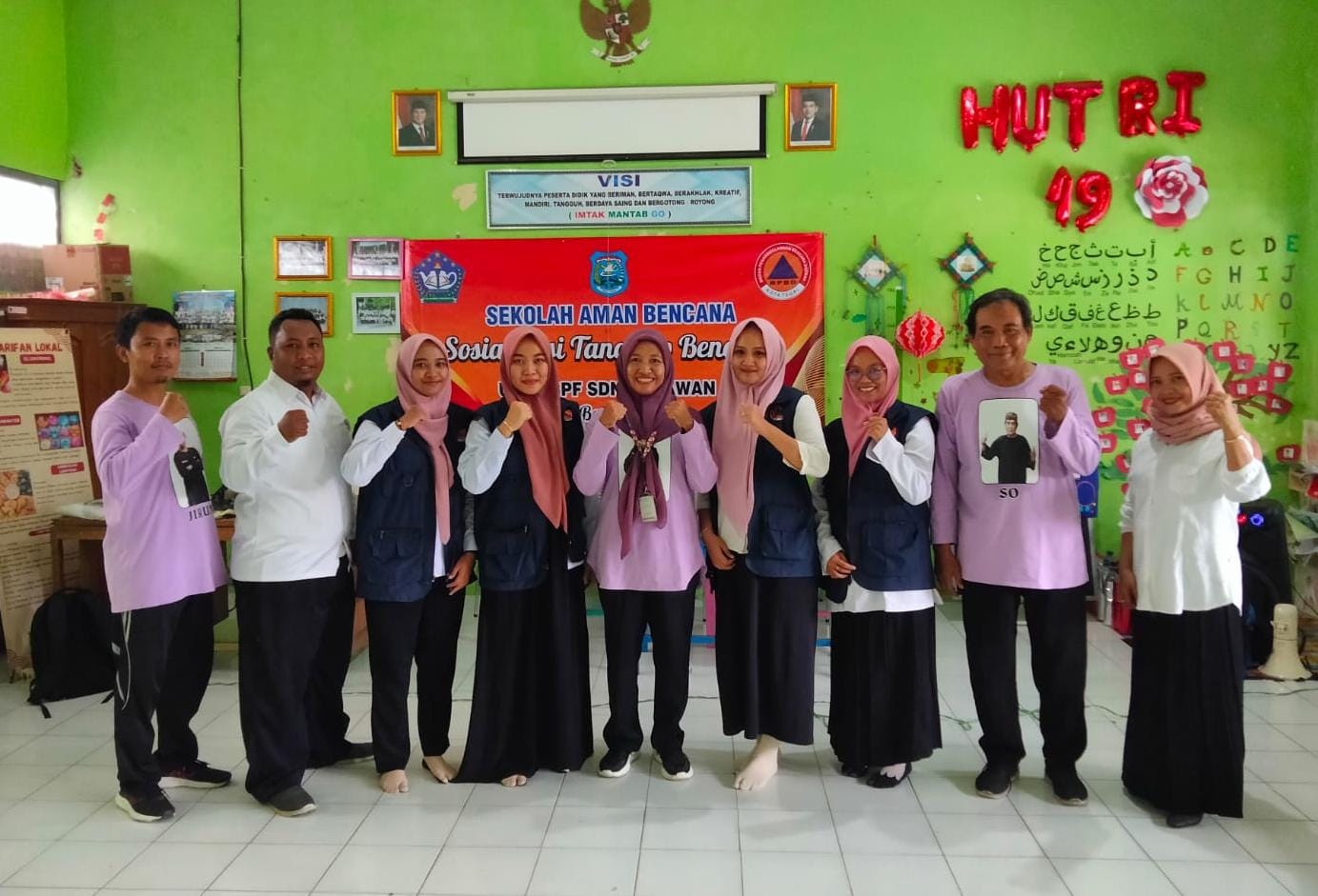 SD Negeri Cabawan 2  Gandeng BPBD Kota Tegal Edukasi Siswa Hadapi Banjir