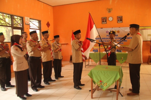 Mabiran dan Pengurus Kwarran SMP Negeri 1 Pagerbarang Kabupaten Tegal Dilantik