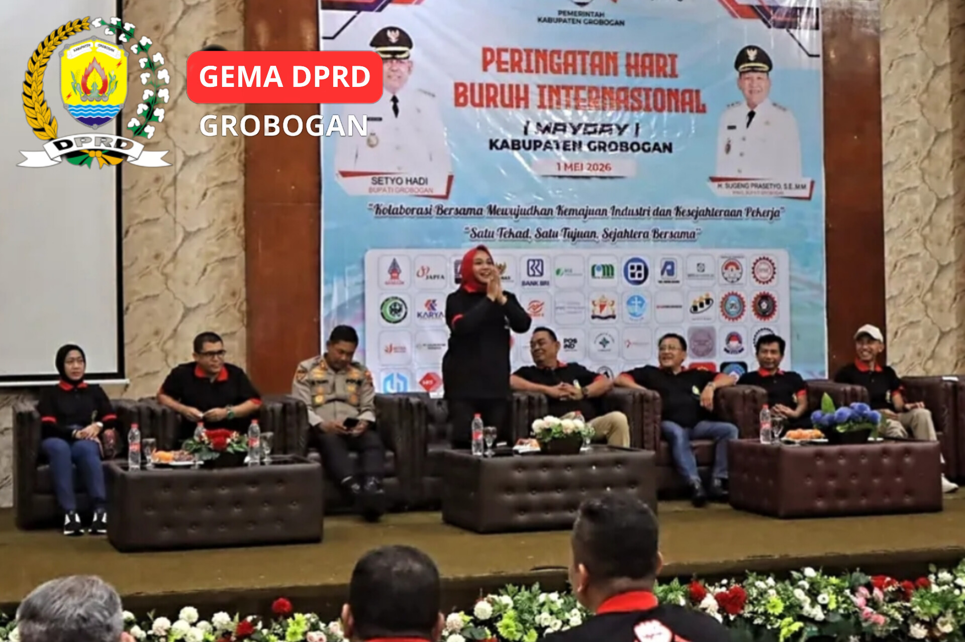 Bentuk Dukungan kepada Pekerja, Ketua DPRD Grobogan Hadiri Peringatan May Day 2026