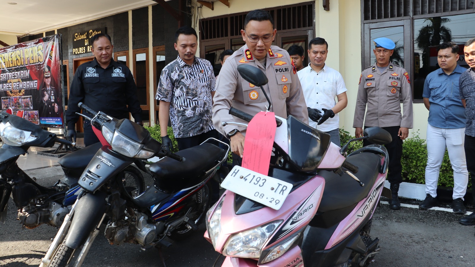 Dua Maling Motor Lintas Provinsi Dibekuk  Polisi di Rembang
