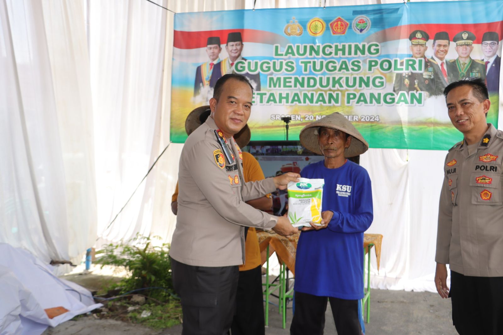 Gugus Tugas Polres Sragen Galakkan Program Ketahanan Pangan