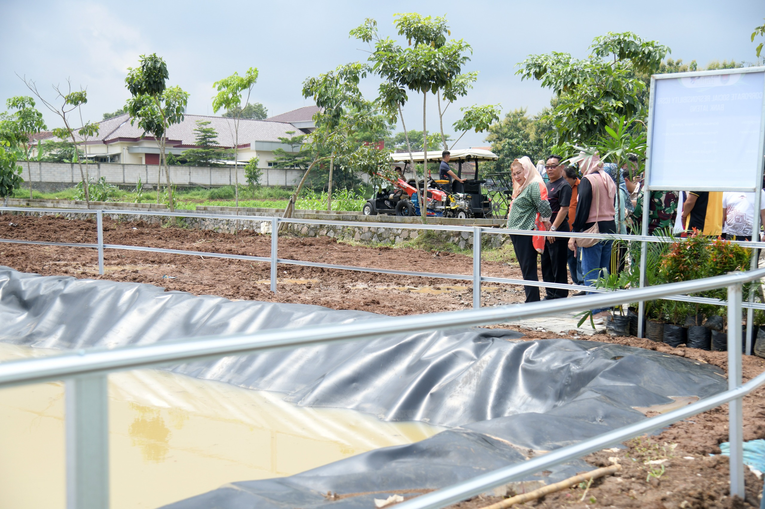 Perkuat Sektor Pertanian, Pemkot Semarang Resmikan Embung Geomembran 