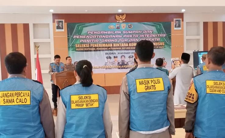 Enam Orang Sarjana di Blora Lolos Administrasi dan Ikuti Seleksi Bintara Kompetensi Khusus