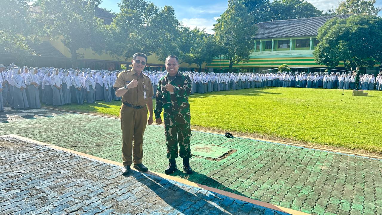 Gandeng TNI, SMK Negeri 2 Adiwerna Kabupaten Tegal Adakan Pendidikan Kedisiplinan