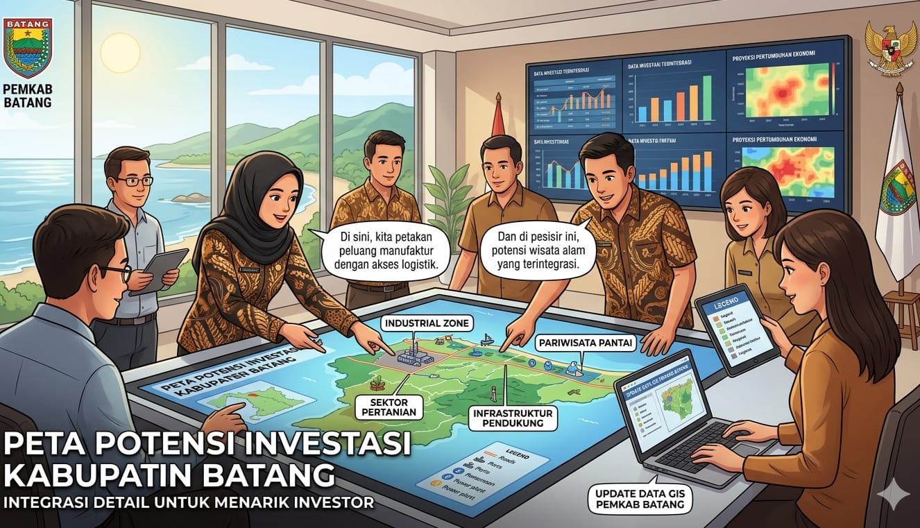 Batang Siapkan Peta Investasi Digital, Tampilan Berbasis GIS