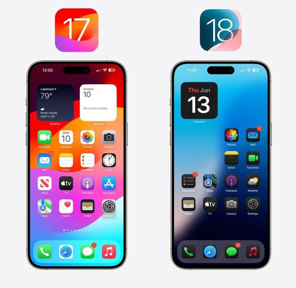 Perbedaan iOS 17 dan iOS 18 di iPhone