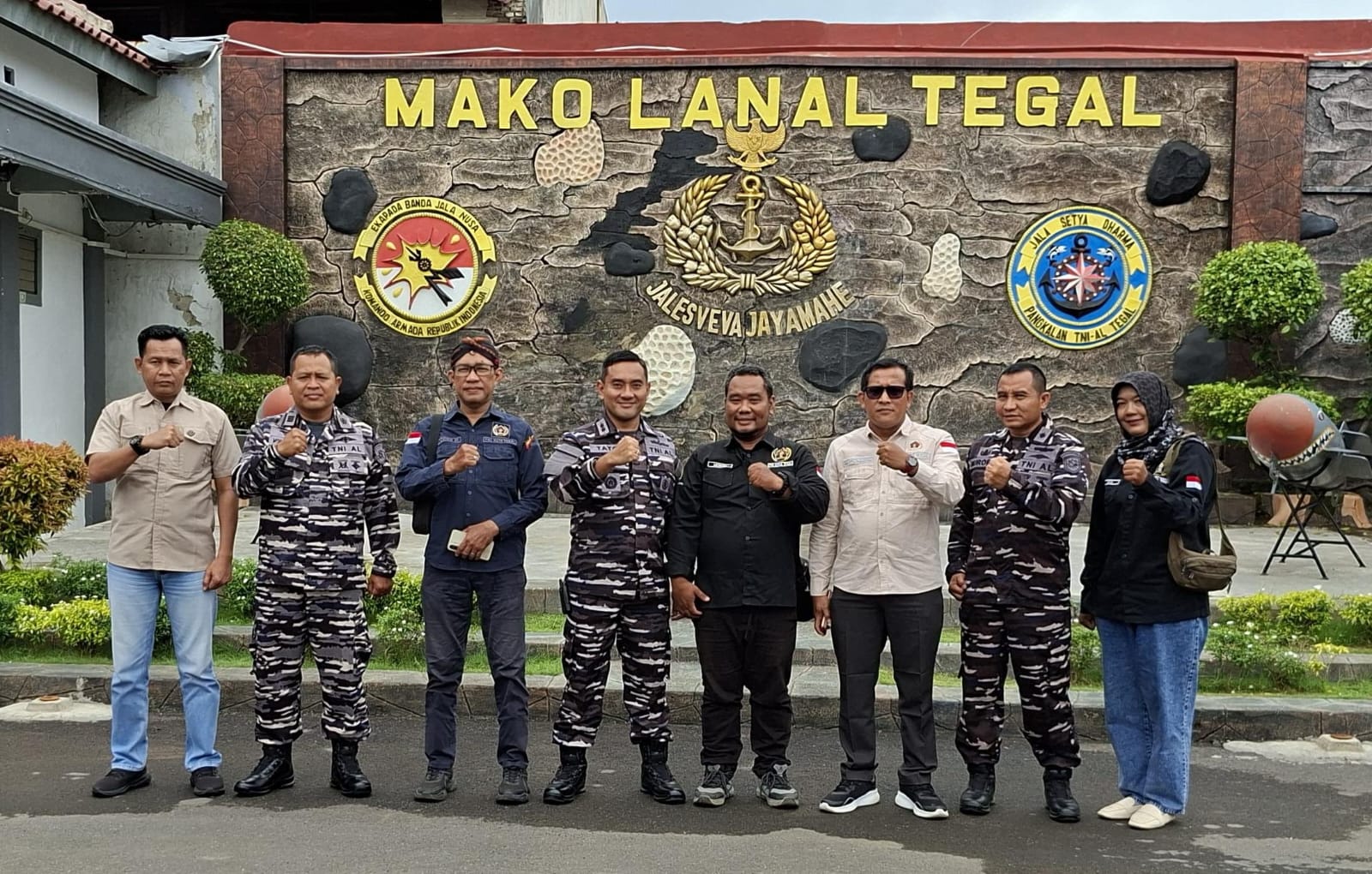 Sambut HPN 2026, Pengurus PWI Audiensi ke Danlanal Tegal  