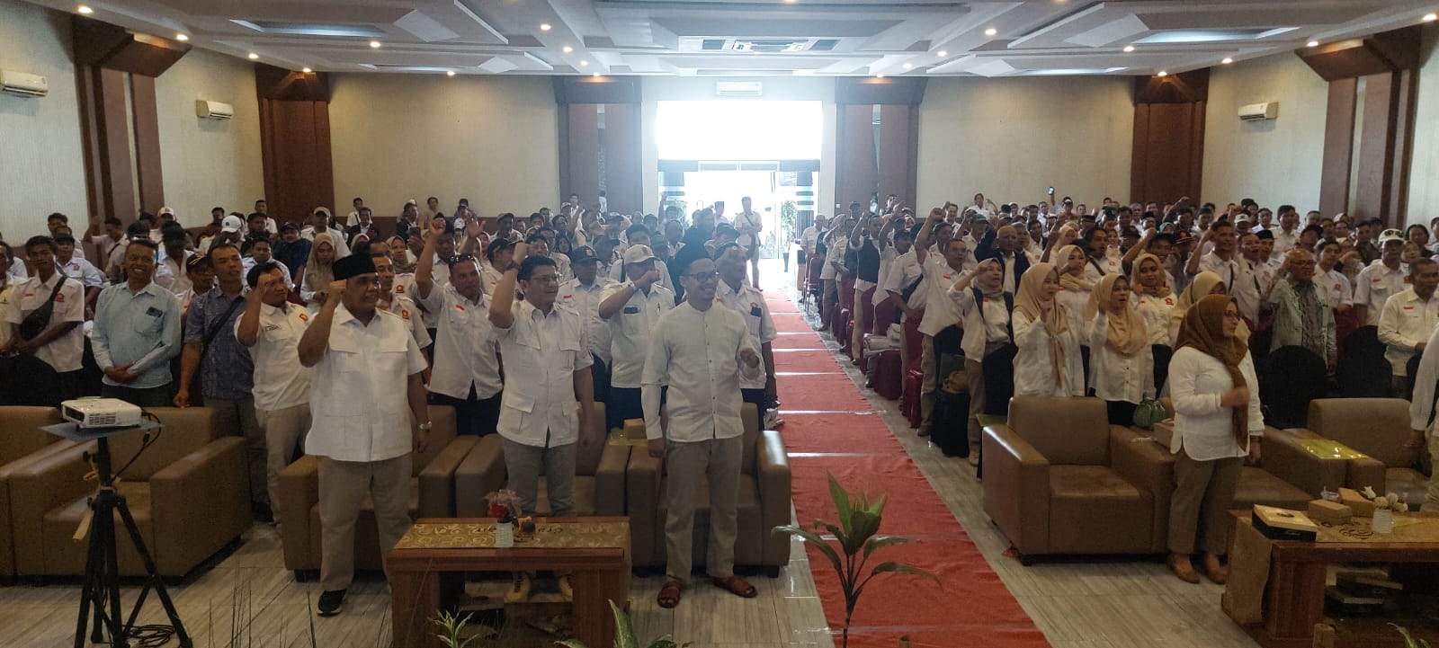 Bacabup Tegal Ahmad kholid Didukung DPC, PAC dan Ranting Gerindra