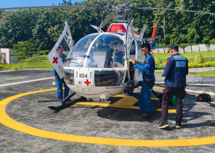 Arus Mudik Lebaran Dijaga Ketat, Helikopter Ambulans Udara Siaga di Kalikangkung