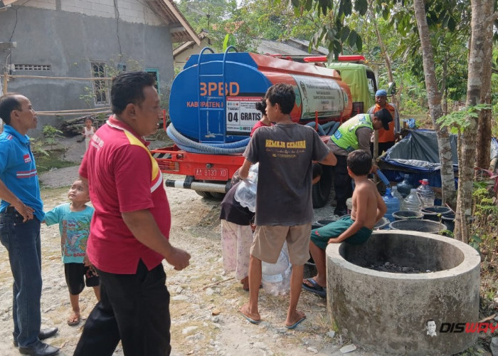 Kemarau Mulai Cekik Warga Kebumen, BPBD Salurkan Bantuan Air Bersih ke Jatiroto