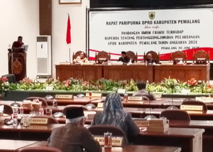 Fraksi DPRD Kabupaten Pemalang Soroti Raperda LPJ Pelaksanaan APBD 2024 