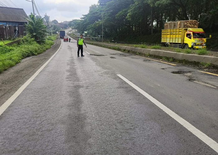 Pengendara Scoopy Jatuh di Pantura Batang, Kasatlantas Bilang Akibat Jalan Berlubang  