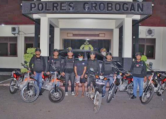 Polisi Berhasil Bekuk Pelaku Curat Sepeda Motor di Grobogan, Ternyata Residivis