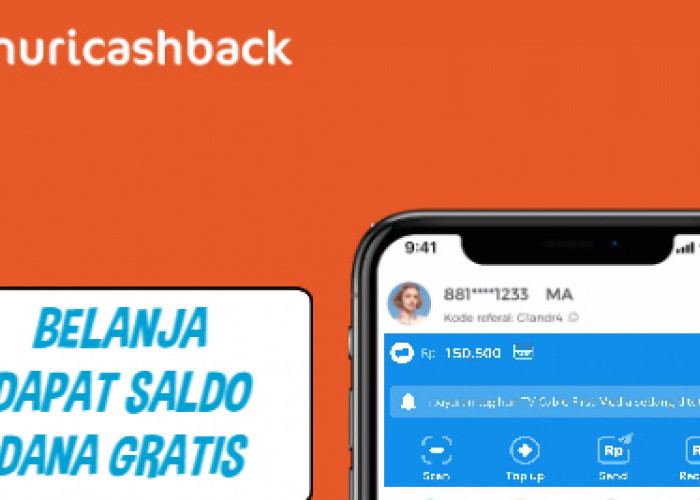 Belanja Online Dapat Saldo DANA Gratis di Aplikasi Nuri Cashback, Baru Login Dapat Rp5.000, Ini caranya!